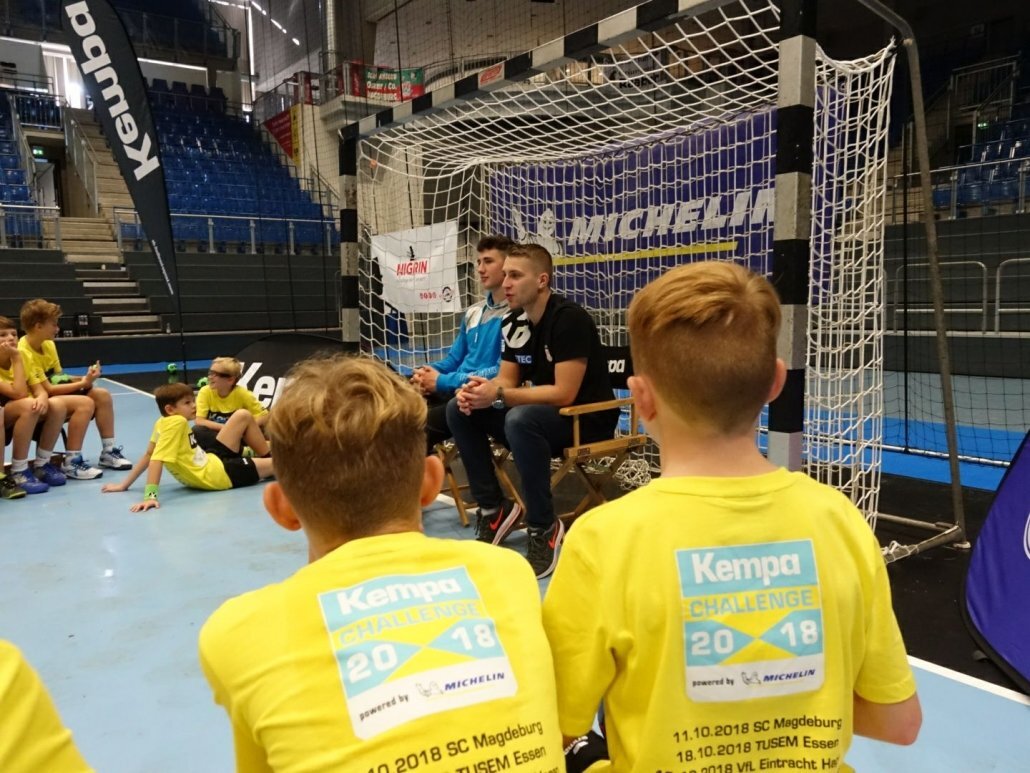 Gesprächsrunde mit den Handballprofis Magdeburg