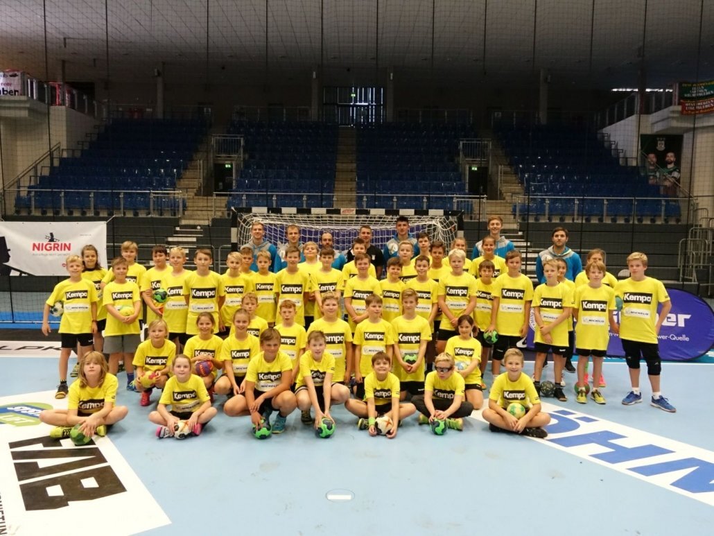 Gruppenfoto Handballspieler Magdeburg