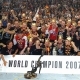 deutsche Handballmannschaft feiert den WM 2007 Sieg