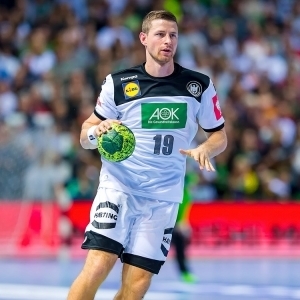 Martin Strobel im Handballspiel