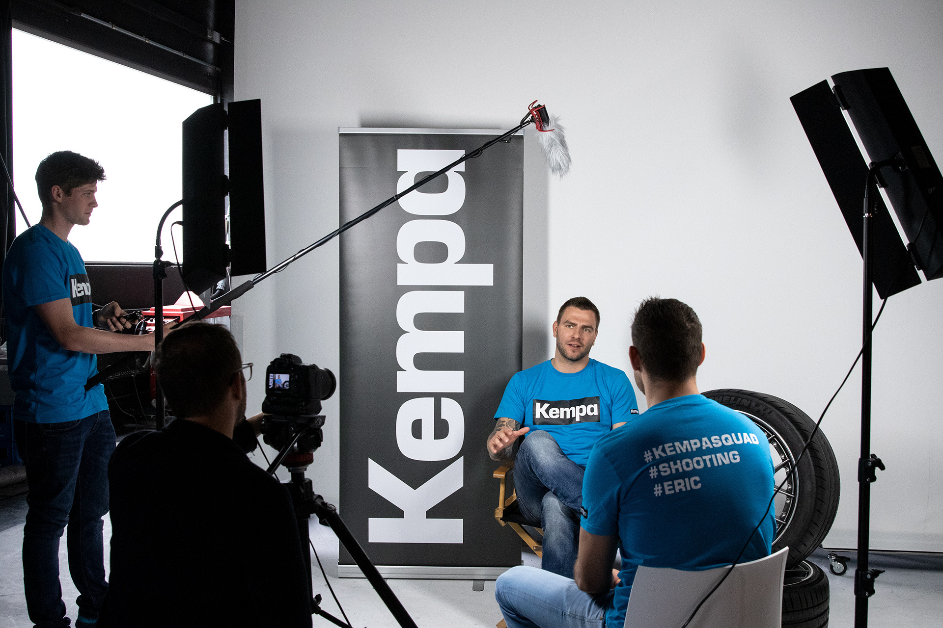 Behind the scenes beim Interview mit Christoph Theuerkauf