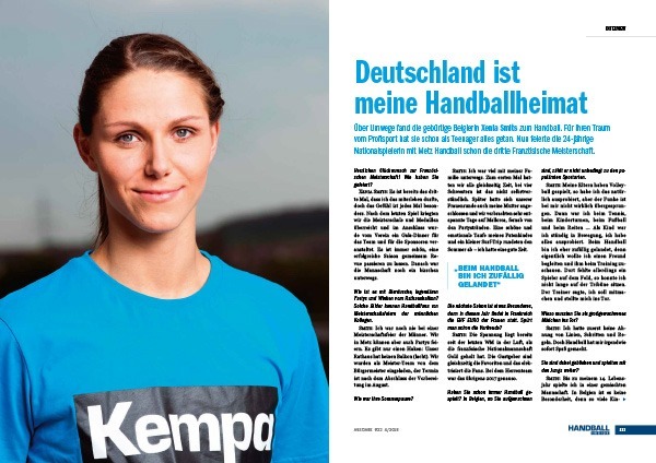 Handball Inside 2018/4 - Interview Xenia Smits - Deustchland ist meine Handballheimat
