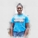 Laetitia Quist im blauem Kempa T-Shirt