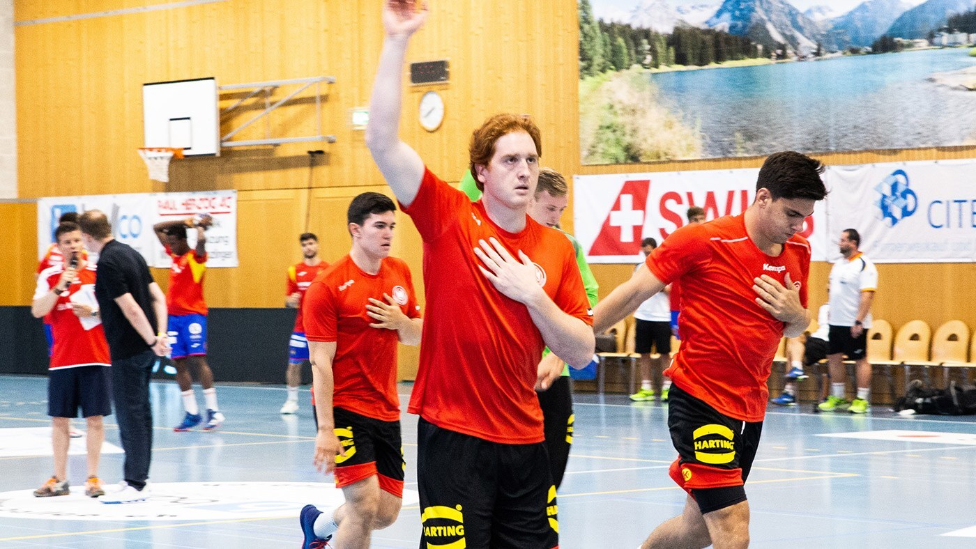 Lukas Stutzke bei der U21 Handball WM