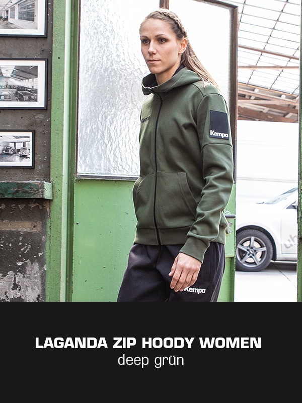 LAGANDA Kempa Freizeitkollektion - ZIP Jacke getragen von Xenia Smits