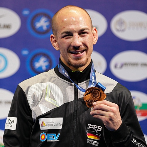 Frank Stäbler mit seiner bronze Medaille