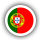 Portugal Flagge rund
