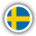 Schweden Flagge rund