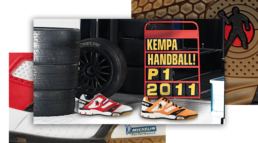 Kempa LIGHTtech und FORCEtech Handballschuhe mit Sohlen von Michelin