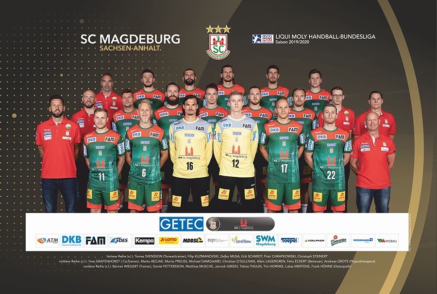 SC Magdeburg Mannschaft in der Saison 2019/20