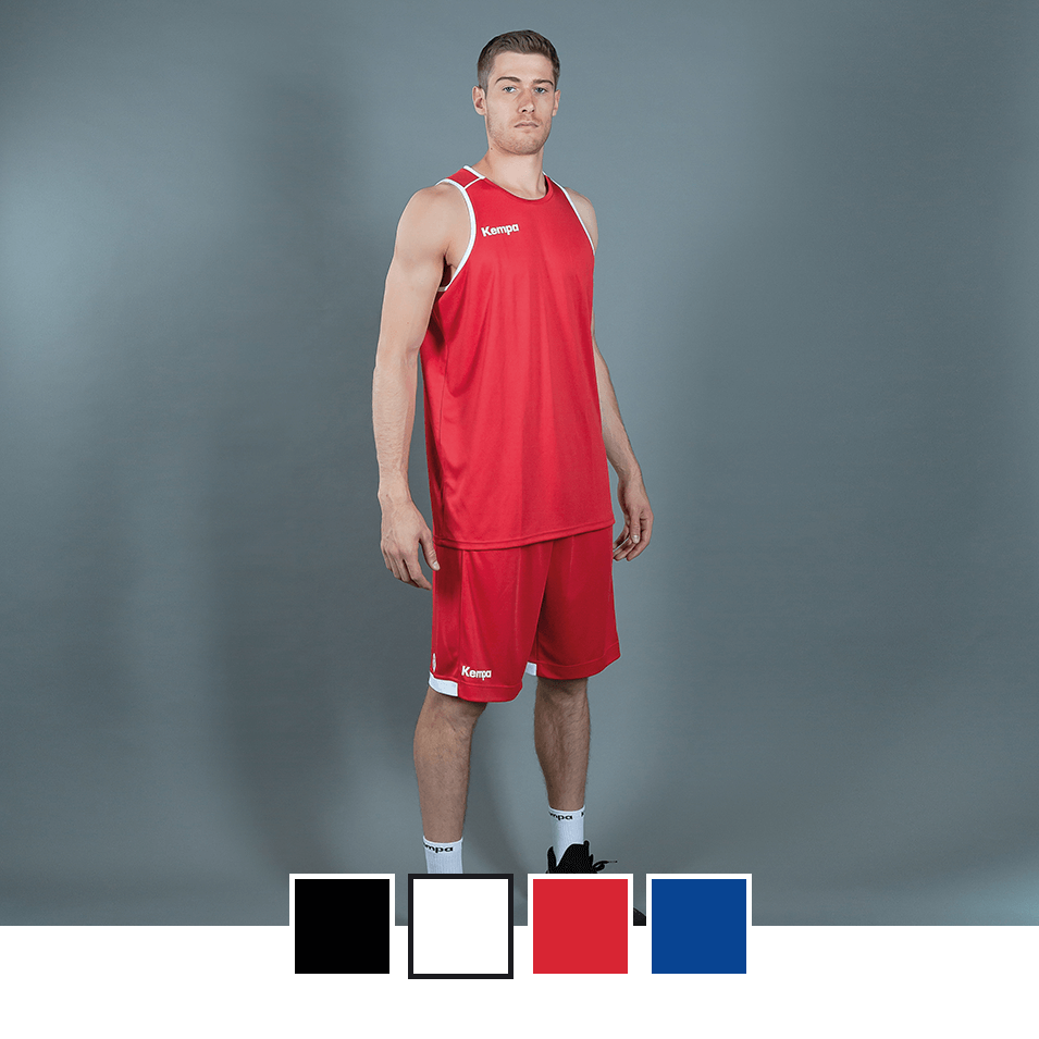 Kempa Basketball Player Tank Top rot/weiß