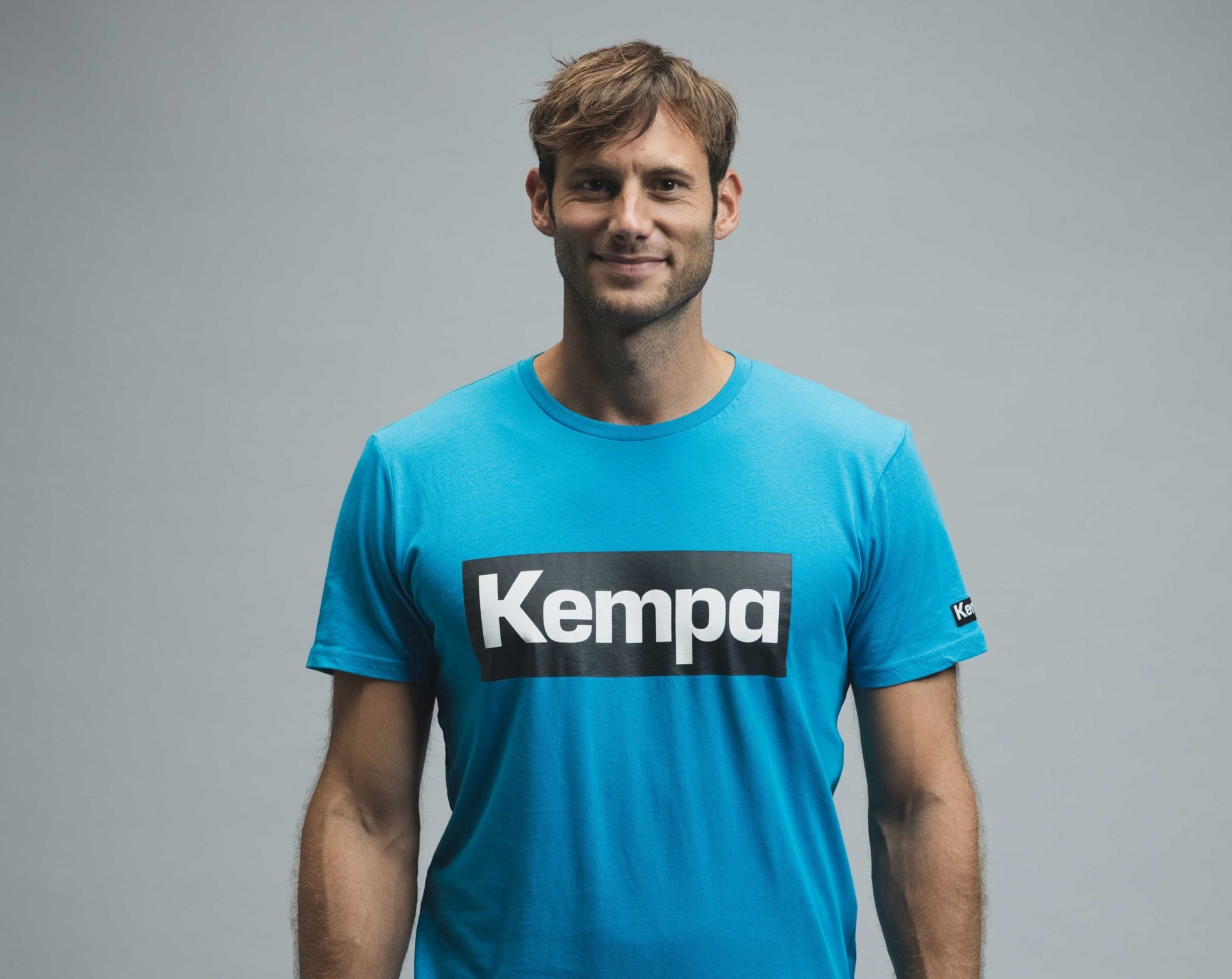 Uwe Gensheimer: im blauem Kempa T-Shirt